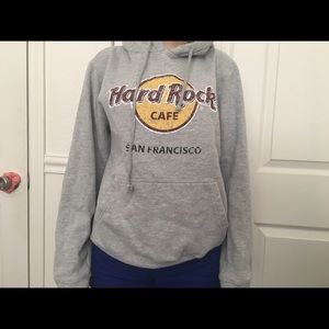 Grey Hard Rock Cafe hoodie